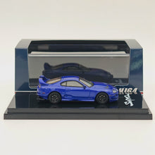 Hobby Japan 1/64 Toyota SUPRA (JZA80) JDM VERSION PERSONNALISÉE BLEU MICA MÉTALLIQUE HJ644042BL Modèles moulés sous pression Collection de voitures 