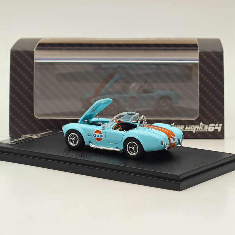 Fine works 1/64 Ford Shelby Cobra 427 Gulf Power Cap Alloy Diecast Models Car