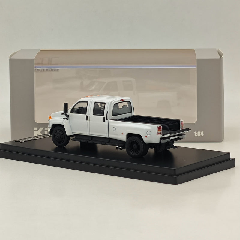 1/64 GOC Chevrolet Kodiac & GMC Topkick C4500 Pickup White Diecast Models Car