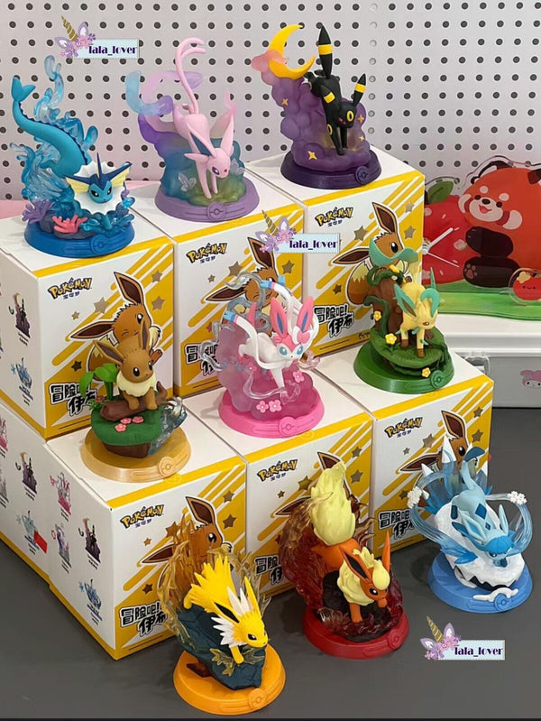 Funism Pokémon Eevee Evolution Adventure Series 2 Case of 9 Blind Boxes Sylveon