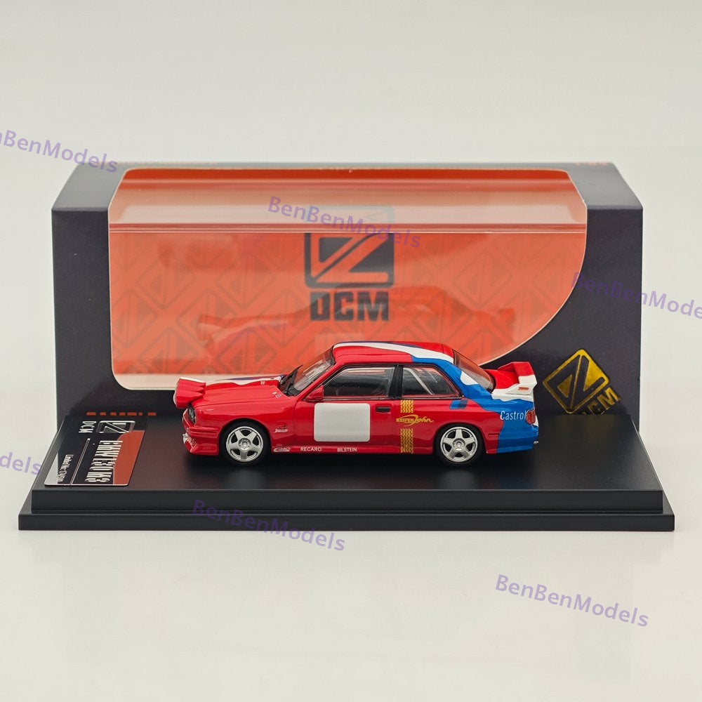 1:64 DCM Red Rally BMW M3 E30 Coupe Widebody Sports Diecast Model Car Limited