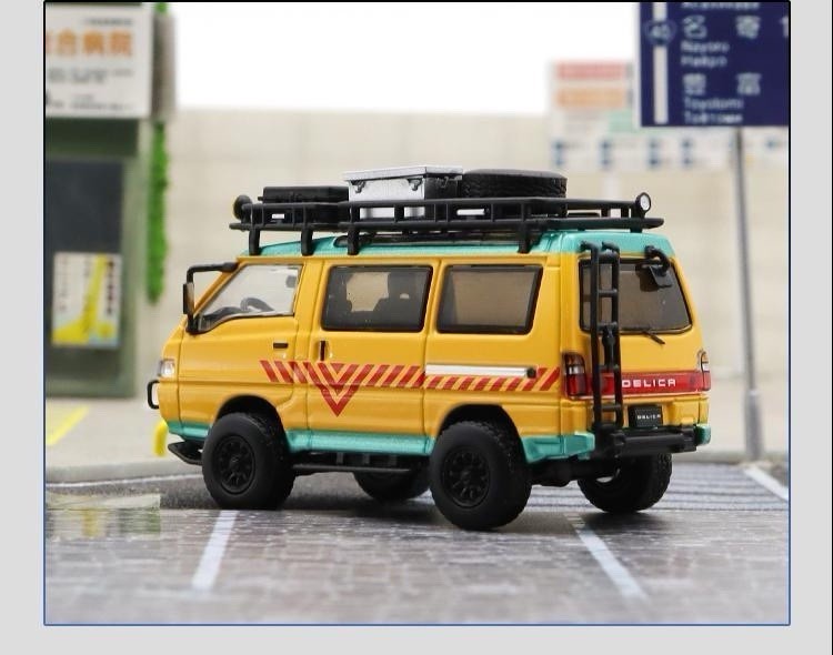 Autobots Models 1:64 Mitsubishi Delica 4X4 Star Wagon Van Diecast Toys Car Miniature Vehicle Hobby Collectible Gifts