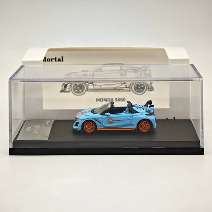 Mortal 1:64 Honda S660 Mugen Convertible with top cover Gulf ADVAN HKS SPOON Diecast Toys Car Models Collection Gifts