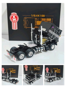 MJ 1:64 Kenworth K100 Diecast Alloy Truck Car Models Collectible Gifts Display Tractor