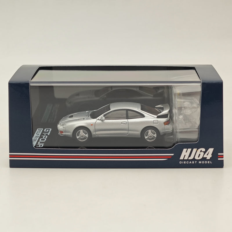 1/64 Hobby Japan Toyota CELICA GT-FOUR WRC Edition (ST205) w/ Engine HJ641064AS Silver Diecast Models Car Collection Auto Toys Gift