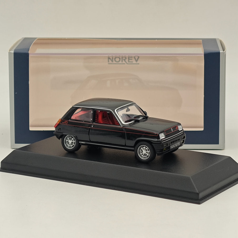 Modèle réduit de voiture moulé sous pression Norev Renault 5 Alpine 1977, collection limitée, noir, 1/43 