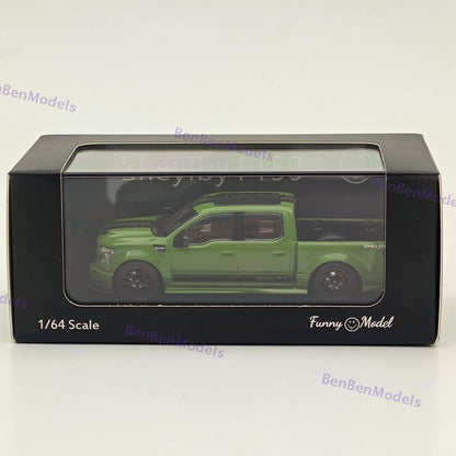 1/64 Funny SHELBY F-150 Shelby Super Snake Pickup Olive Green Alloy Model