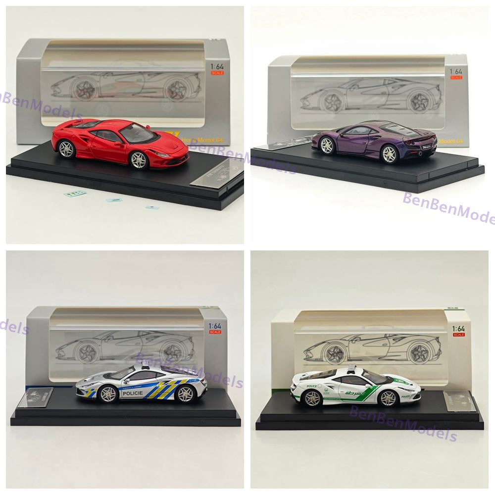 1/64 Hone Model F8 Tributo Supercar Diecast Model Car Limited Collectible Hobby