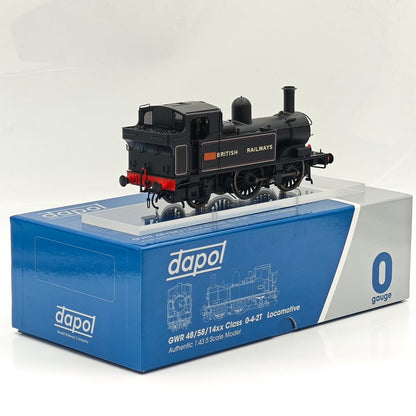 Dapol O Gauge 7S-006-053 58xx Class Steam Loco BR Lined Black 0-4-2T '5816' DCC