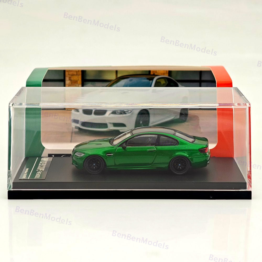Fine model 1/64 BMW M3 E92 COUPE Diecast Model Car Limited Collection Green