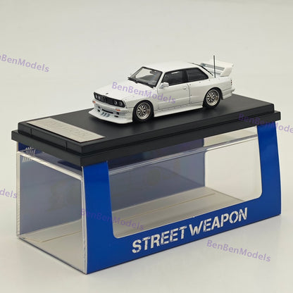 1:64 SW BMW M3 E30 LTO Coupe Widebody Sport Model Diecast Metal Car Collection