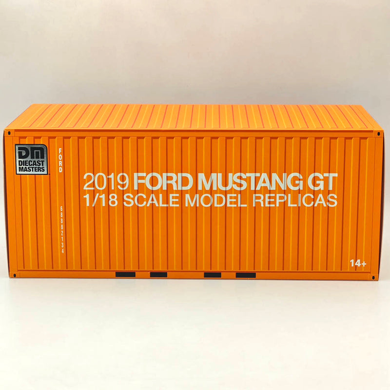 DM 1/18 Scale Model Replicas Ford Mustang GT 2019 Matte Black RHD Diecast Car Miniature Hobby