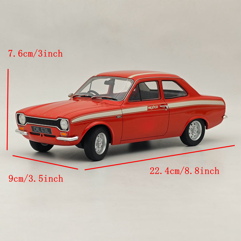 CULT 1:18 Ford Escort Mexico 1973 CML063-1 Red Resin Model Car Collection