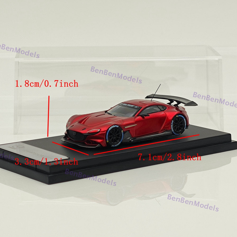 Glory Model 1:64 Mazda RX Vision GT3 Coupe Racing Sports Model Red