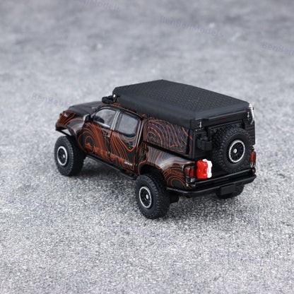 Model 1:64 Collectible Toyota Tacoma Off-Road Camper GCD Car Diecast Gifts