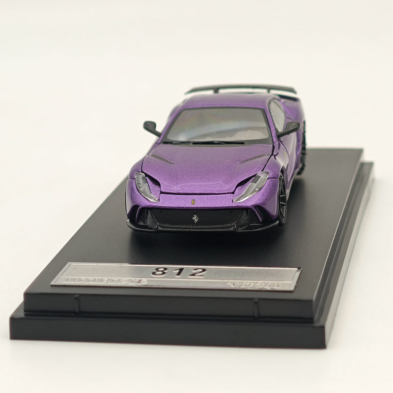 Little Toys 1/64 Ferrari 812 V12 Novitec Alloy Models Car Collection Purple