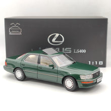 1:18 Toyota Lexus LS400 Première Génération Vert Modèle De Voiture Moulé Sous Pression Collection Jouet Ouvert Cadeau