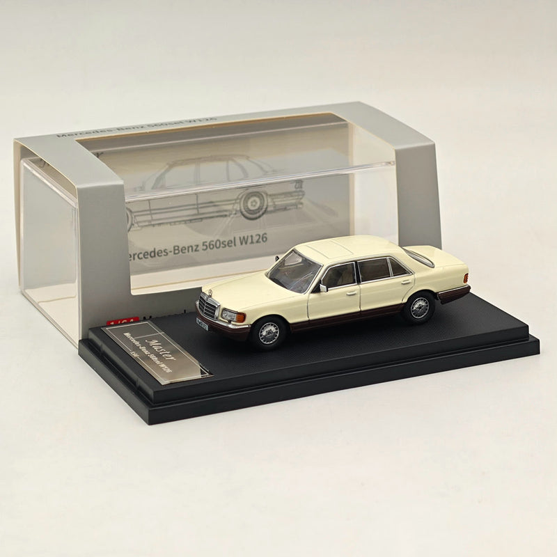 Master 1:64 Mercedes-Benz S560sel W126 Diecast Toys Car Models Miniature Hobby Collection Gifts