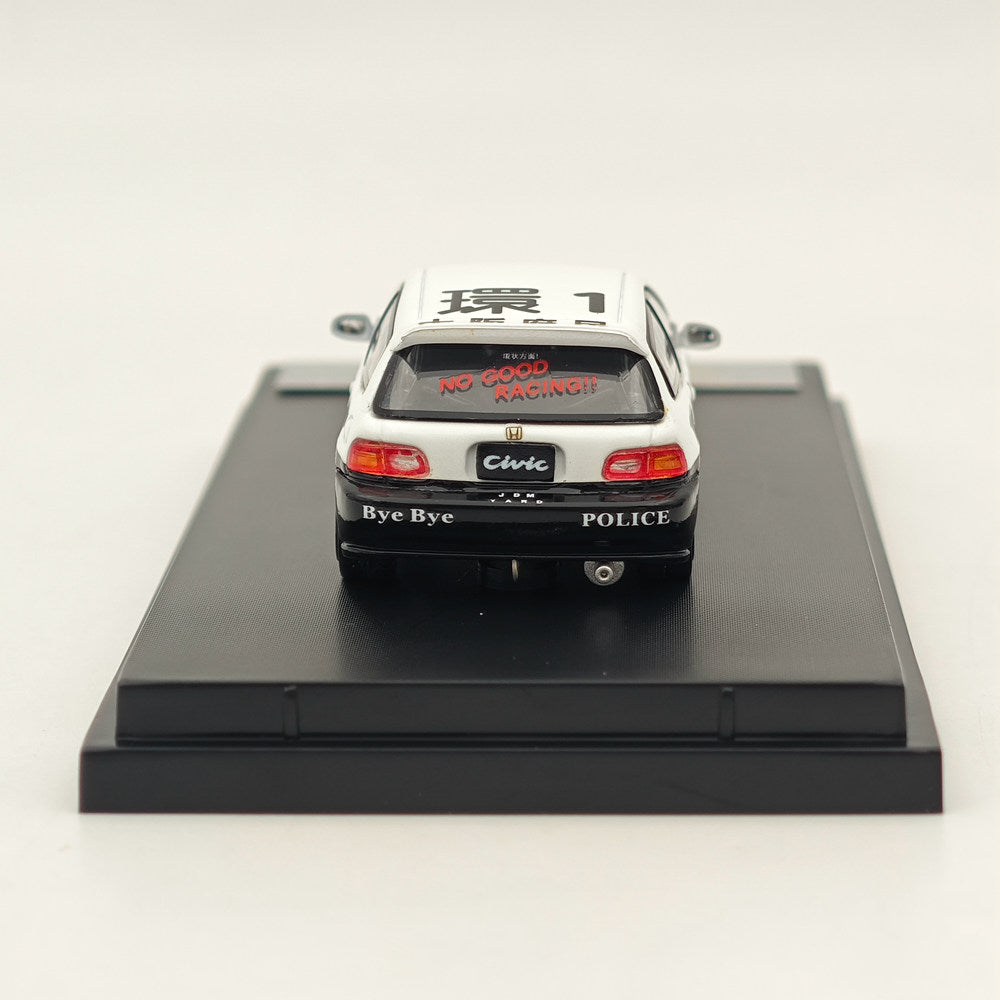 1/64 Street Weapon Honda Civic EG6 OSAKA JDM Police livery Diecast Model Car