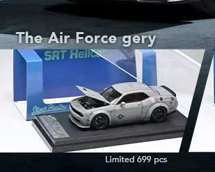 SH 1:64 Challenger SRT8 Hellcat Opening Hood Diecast Model Car Limited Edition