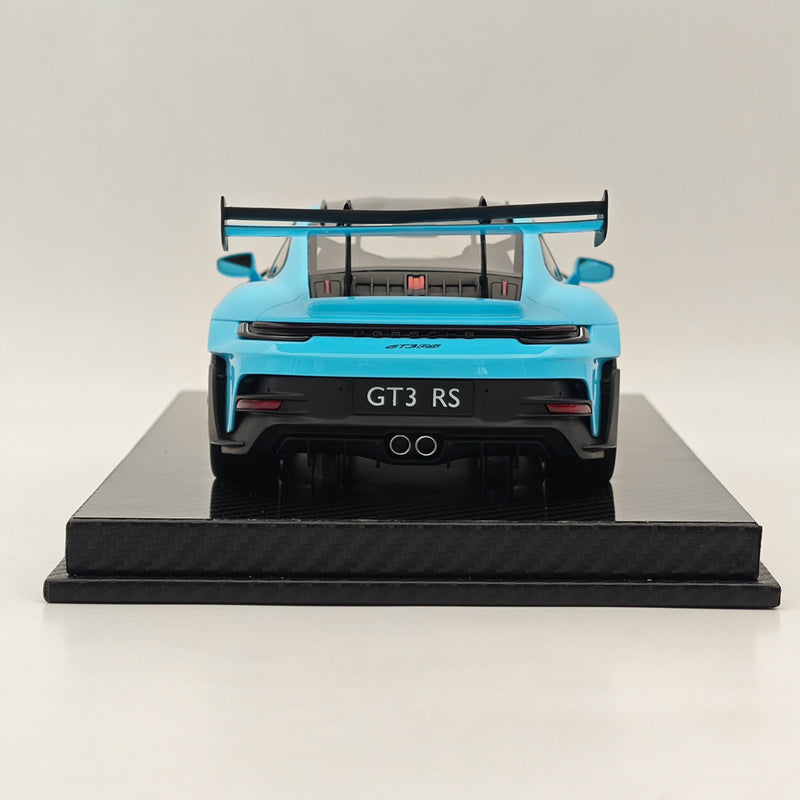 AI MODEL 1/18 Porsche 992 GT3 RS SKY BLUE Resin High-Quality Collection Car Model