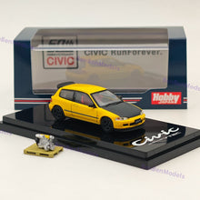 Hobby Japan 1/64 CIVIC (EG6)  JDM Style With Engine Display Model HJ642017AY