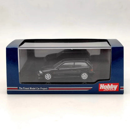 Hobby Japan 1:64 EF9 SiR Ⅱ Customized Version Black HJ641031CBK Diecast Model Toys Car Collection Gifts