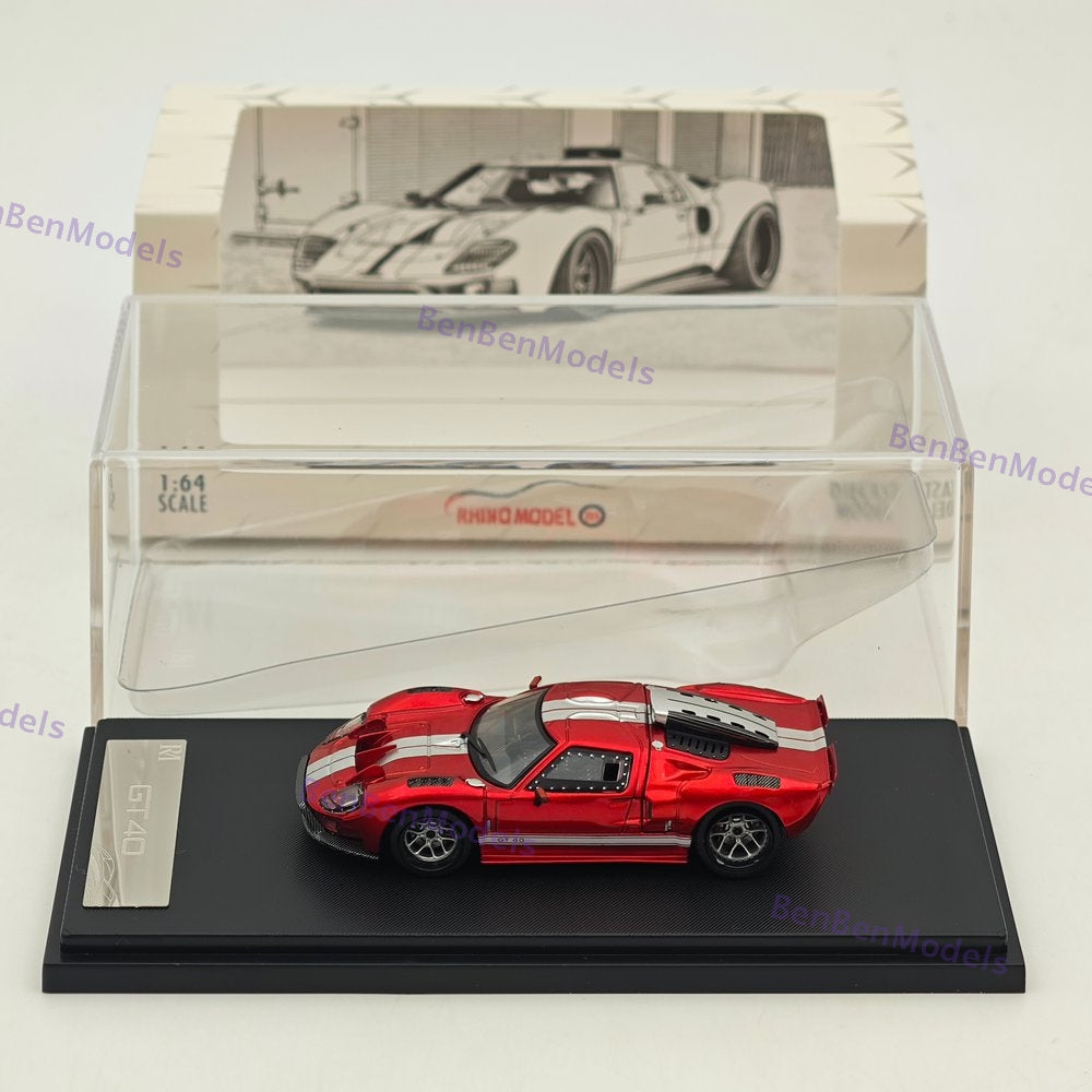 RM 1:64 GT40 Hood Magnetic Limited Edition Alloy Car Model - Two Styles