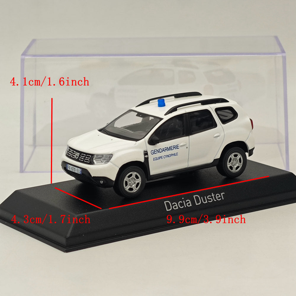1/43 Norev Dacia Duster 2020 Gendarmerie-Equipe Cynophile modèle moulé sous pression blanc 