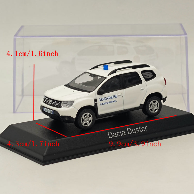 1/43 Norev Dacia Duster 2020 Gendarmerie-Equipe Cynophile Diecast Model White