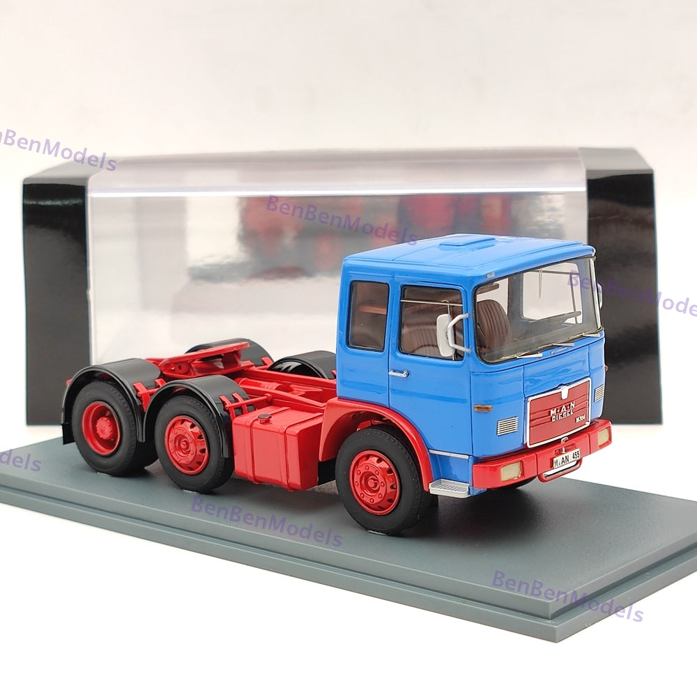 NEO 1/43 MAN 16304 F7 1968 Tractor Truck Blue Resin Model Car Limited Collection