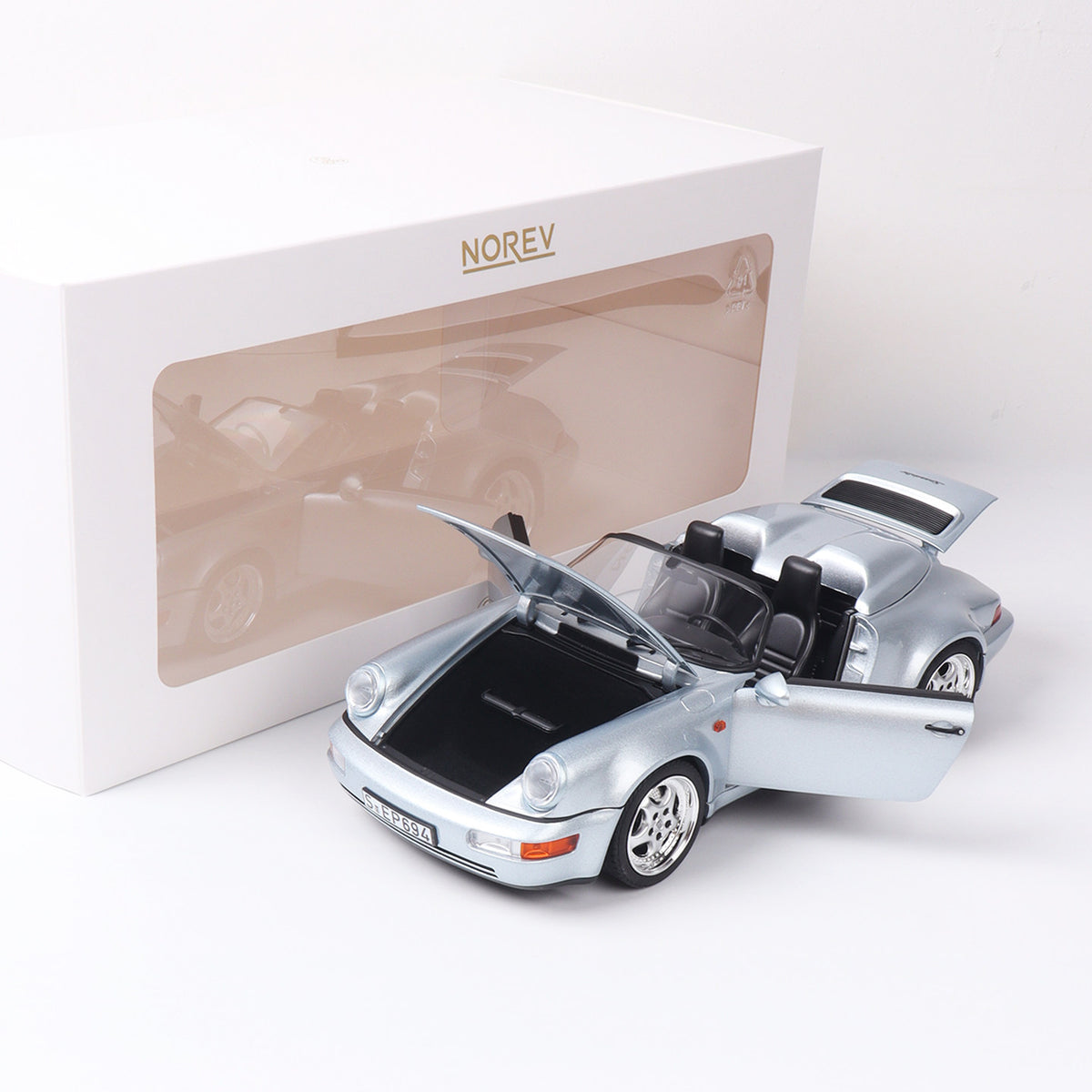 Norev 1:18 911 Speedster WTL 964 Carrera S Targa Alloy Car Model Limited Collectible