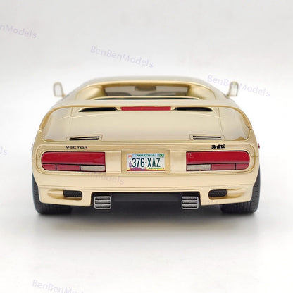 1:18 BOS Vector M12 Gold 1995 BOS376 Resin Model Car Limited Collection