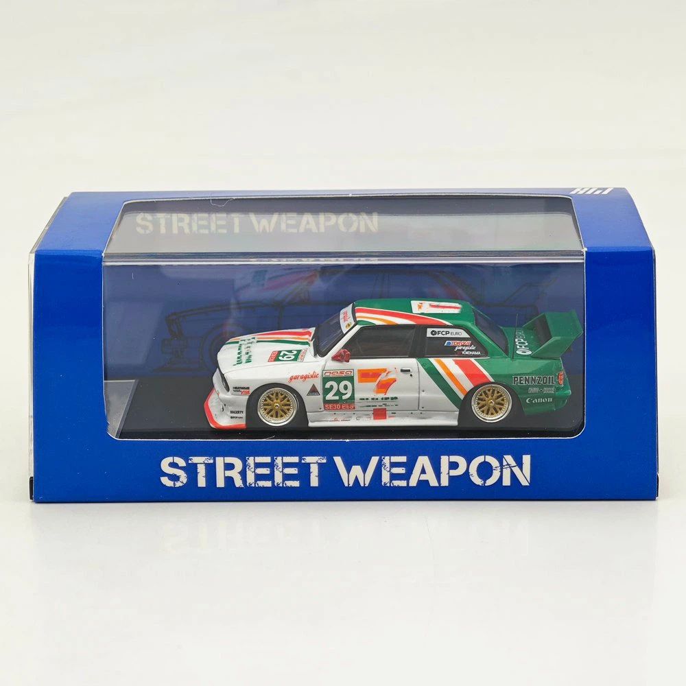 SW 1:64 M3 E30 LTO Widebody Modified Coupe Racing Sports Diecast Model Car Limited Edition