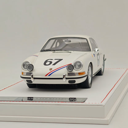 Ivy Merit 1/18 Porsche 911s 1967 Le Mans Blanc 67# Résine de collection de haute qualité