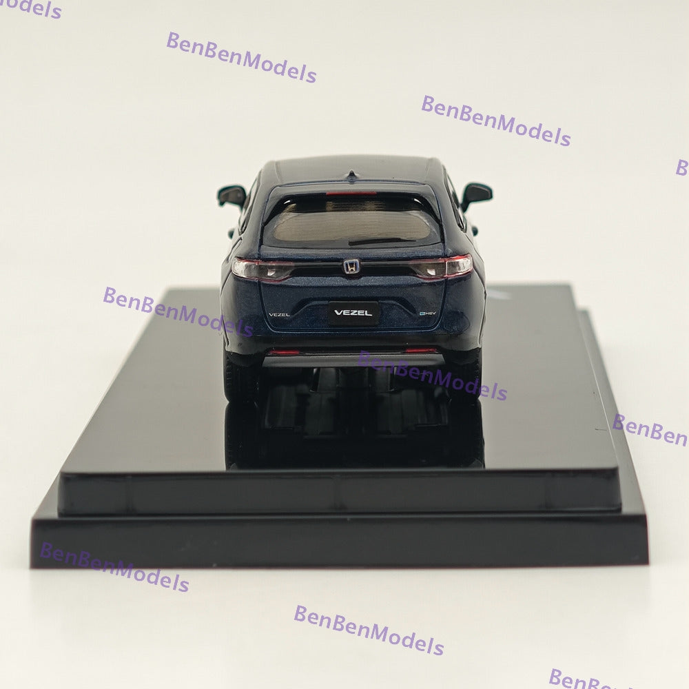 1/64 Hobby Japan VEZEL e: HEV Z Midnight Blue Beam Metallic Diecast HJ641071ABL