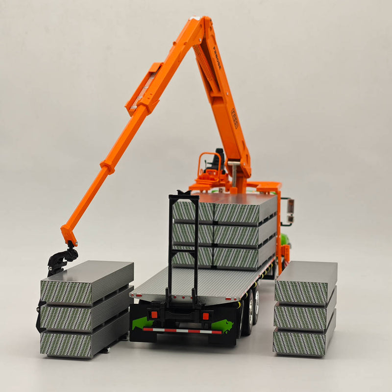 FIRST 1:34 Freightiner M2-114SD Fassi Boom Material Handler with Drywall Stacks