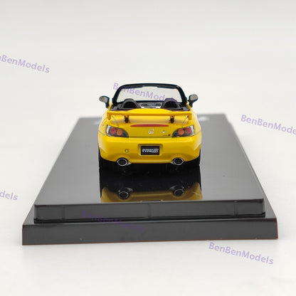1/64 Hobby Japan S2000 Type S (AP2) New Indy Yellow Diecast Model HJ641020SY