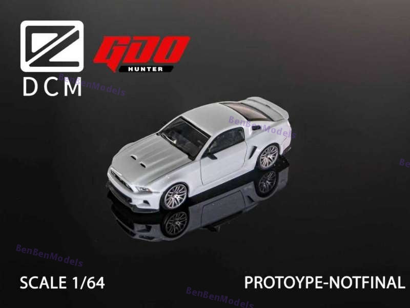 Pre-sale GDO Hunter x DCM 1:64 Mustang 2014 Wild Horse Modified Pearl White