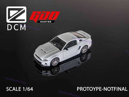 Pre-sale GDO Hunter x DCM 1:64 Mustang 2014 Wild Horse Modified Pearl White