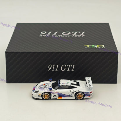 1:64 TSD 911 GT1 24h LeMans 1997 Openable - Hood Diecast Metal Car Limited
