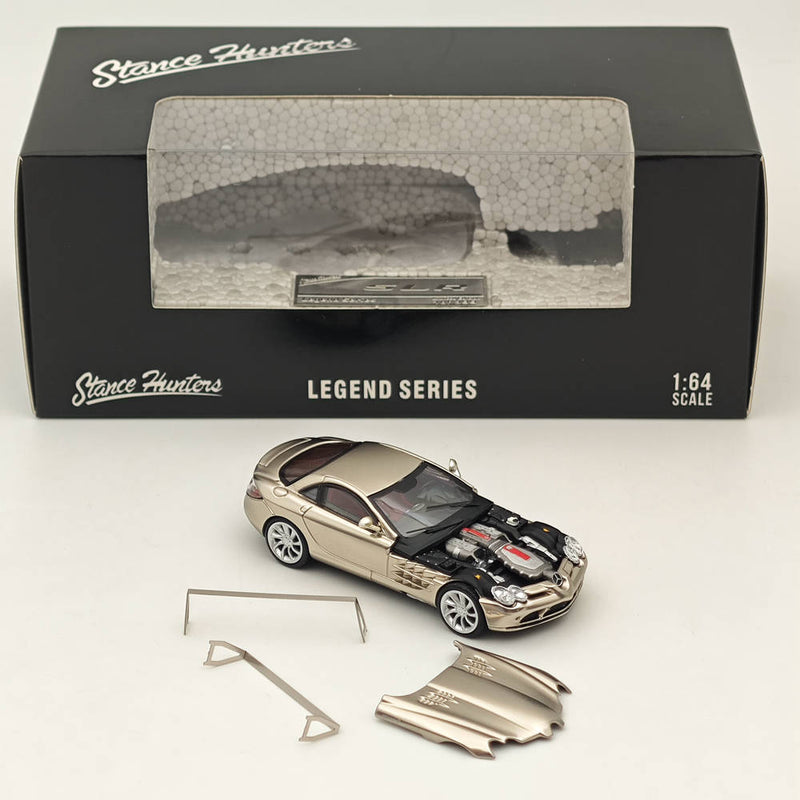 1/64 Stance Hunters MERCEDES BENZ MCLAREN SLR Gold LEGEND SERIES VHTF Diecast Model Car Collection