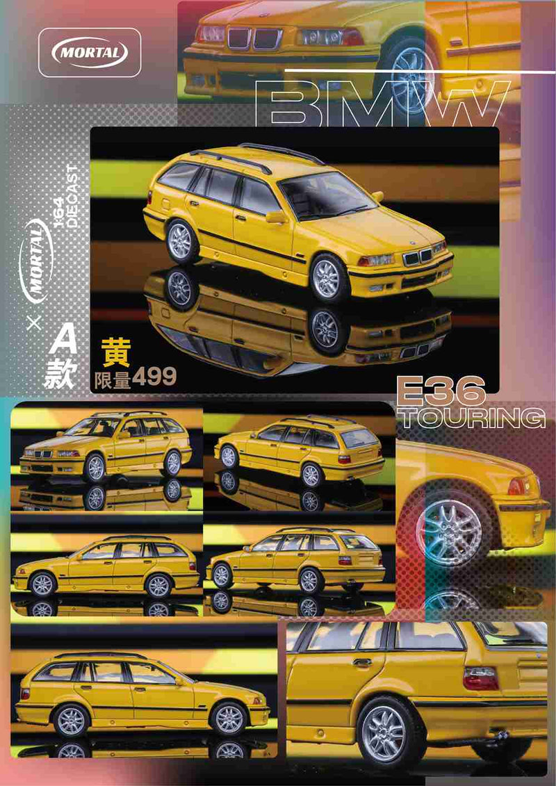 Mortal 1:64 BMW E36 Touring Station Wagon Diecast Toys Car Models Hobby Collection Gifts Limited Edition