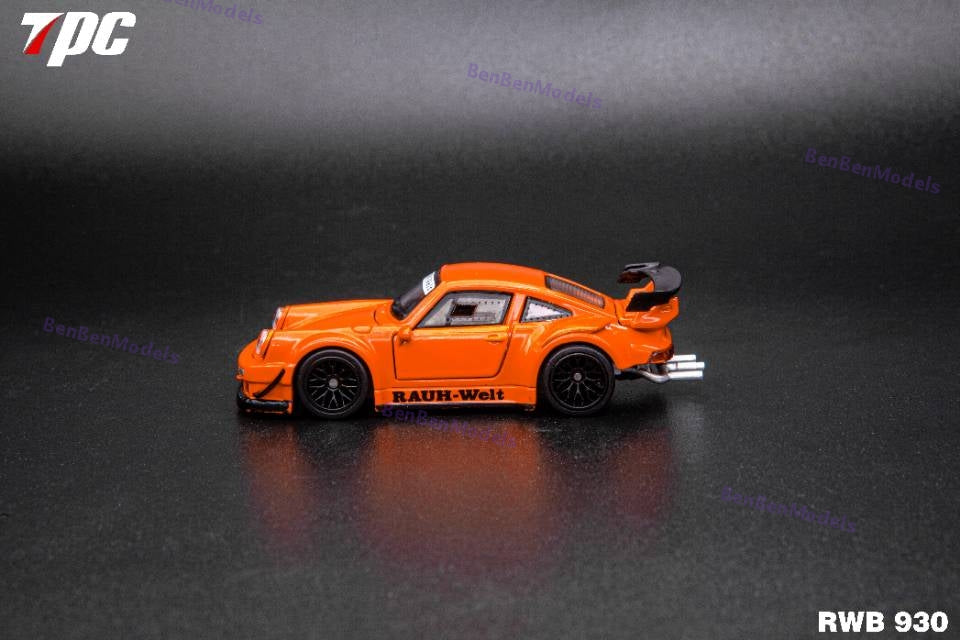 Pre-sale TPC 1:64 Scale 930 Metallic Orange Diecast Model Car Limited Collection