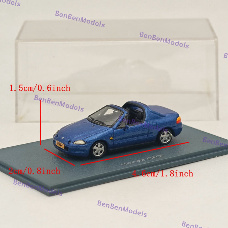 1/87 NEO SCALE MODELS Voiture en résine CRX bleue Collection limitée 