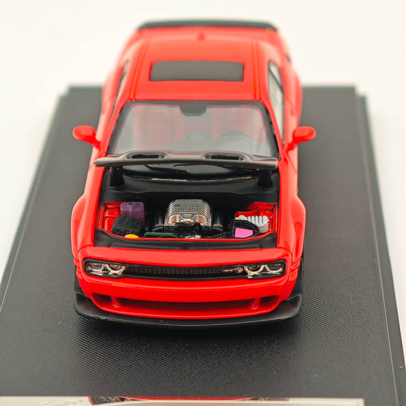 Stance Hunters 1/64 Dodge SRT Hellcat red & black Diecast Models Car Collection