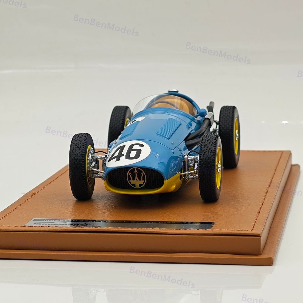 Tecno 1/18 Maserati 250F French GP 4th Place Prince Bira #46 TM18-187C 1954