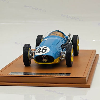 Tecno 1/18 Maserati 250F French GP 4th Place Prince Bira #46 TM18-187C 1954