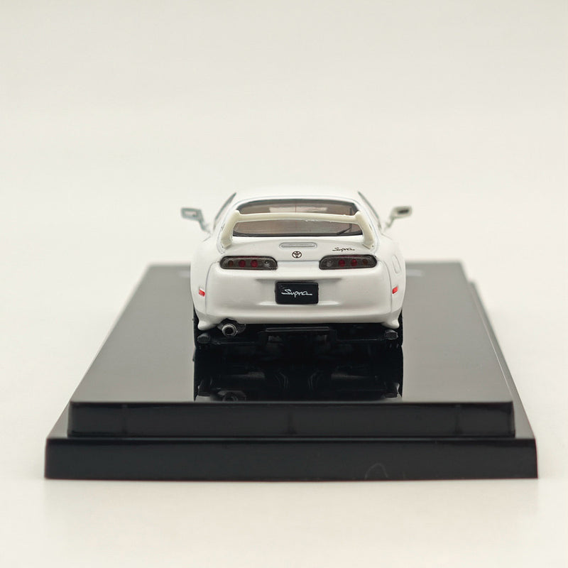 Hobby Japan 1/64 Toyota SUPRA (JZA80) JDM CUSTOMIZED VERSION WHITE II HJ644042W Diecast Models Car Collection