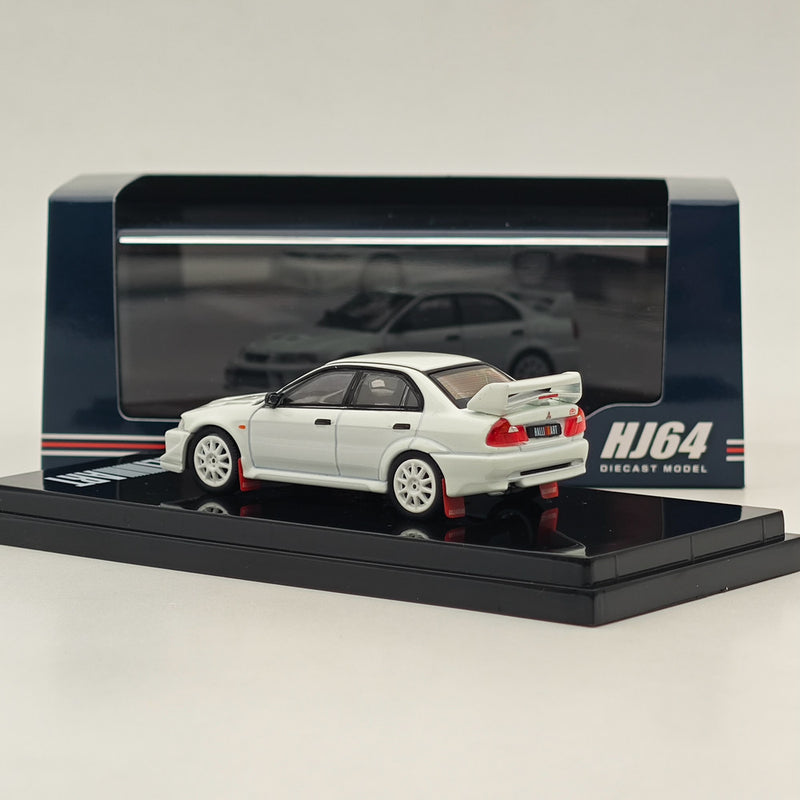 Hobby Japan 1/64 Mitsubishi Lancer RS Evolution VI HJ643033BW White Diecast